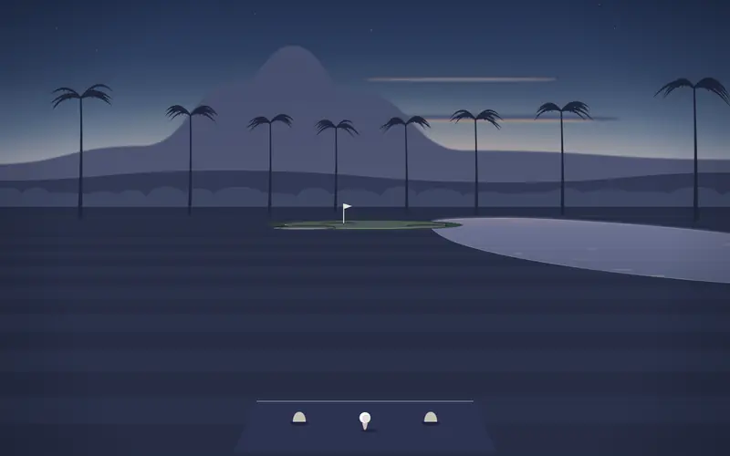 Illustration einer Golflandschaft; keine Fotografie dieses Platzes.